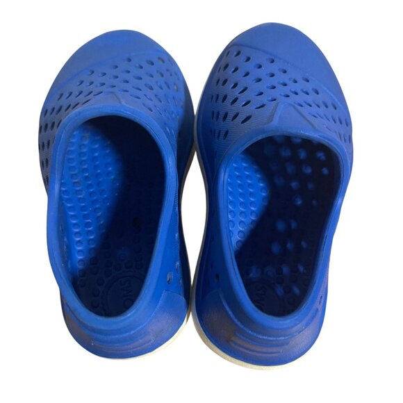 Toms Romper Shoes Perforated Blue Slip On Casual Unisex Size 5 - Picture 7 of 9